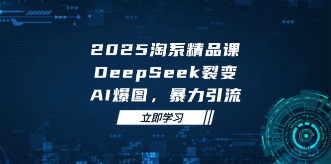 2025 淘系精品课，DeepSeek 裂变，AI 爆图，暴力引流星浩好项目网-专注分享网络创业项目落地实操课程 – 全网首发_高质量创业项目输出星浩好项目网