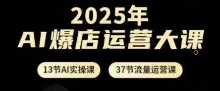 2025年AI爆店运营大课,13节AI实操课+37节流量运营课星浩好项目网-专注分享网络创业项目落地实操课程 – 全网首发_高质量创业项目输出星浩好项目网